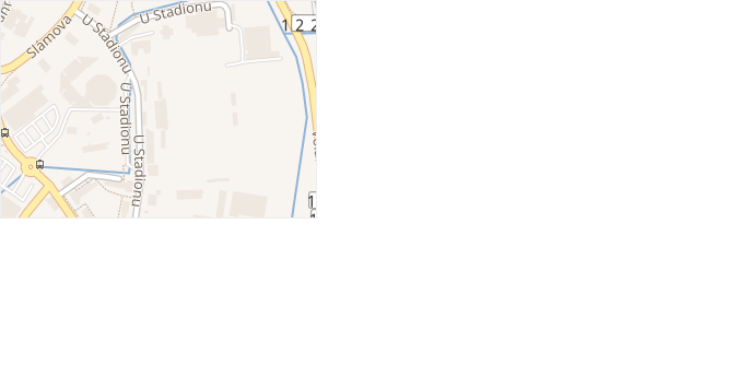 U Stadionu v obci Prachatice - mapa ulice