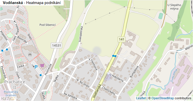 Vodňanská - mapa podnikání
