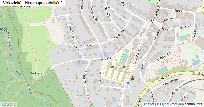 Volovická - mapa podnikání