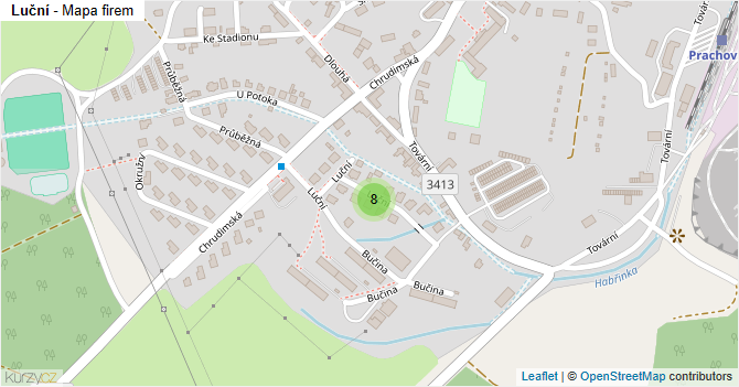 Luční - mapa firem