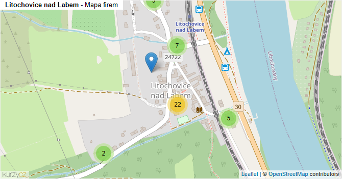 Litochovice nad Labem - mapa firem