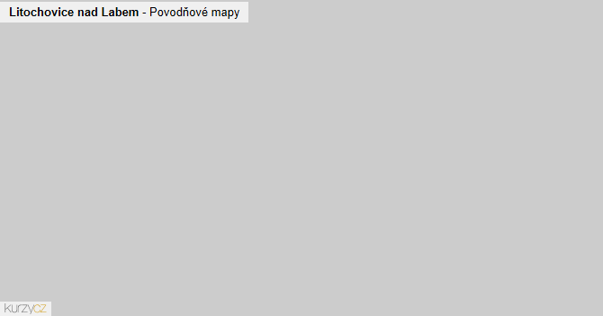 Litochovice nad Labem - záplavové mapy stoleté vody