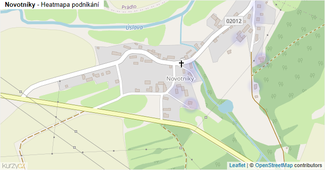 Novotníky - mapa podnikání