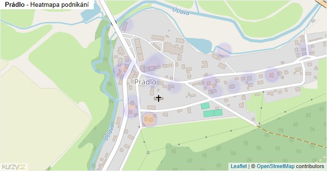 Prádlo - mapa podnikání