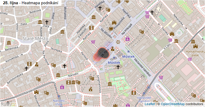 28. října - mapa podnikání