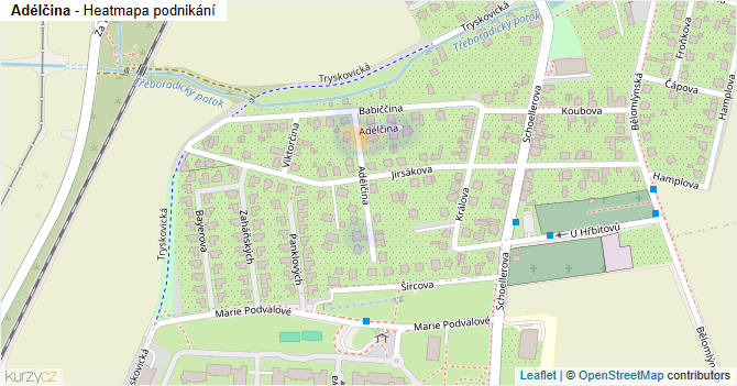 Adélčina - mapa podnikání