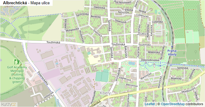 Albrechtická - mapa ulice