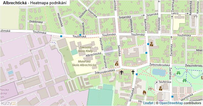 Albrechtická - mapa podnikání