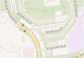 Amforová v obci Praha - mapa ulice