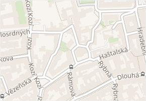 Anežská v obci Praha 5 - mapa ulice