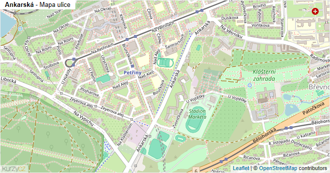 Ankarská - mapa ulice