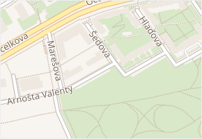 Arnošta Valenty v obci Praha 1 - mapa ulice