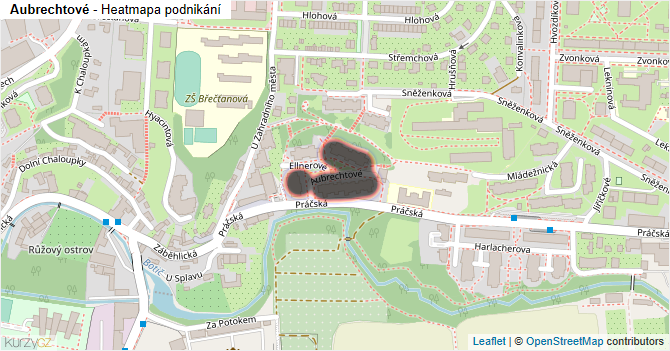 Aubrechtové - mapa podnikání