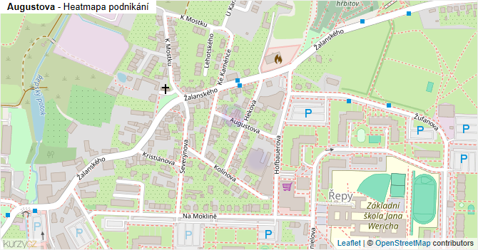 Augustova - mapa podnikání
