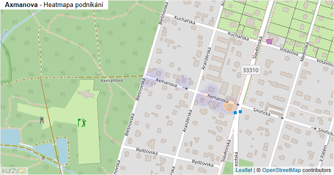 Axmanova - mapa podnikání
