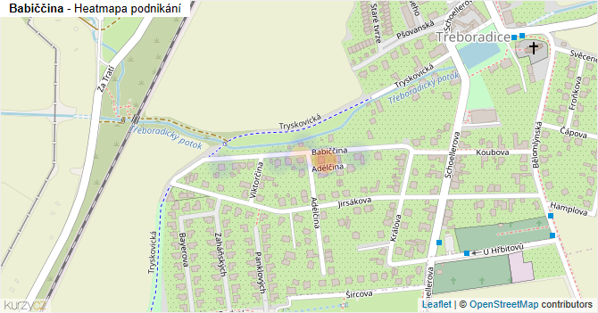 Babiččina - mapa podnikání