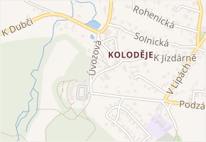 Bačetínská v obci Praha - mapa ulice