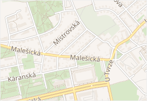 Bacháčkova v obci Praha 10 - mapa ulice