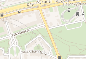 Badeniho v obci Praha - mapa ulice