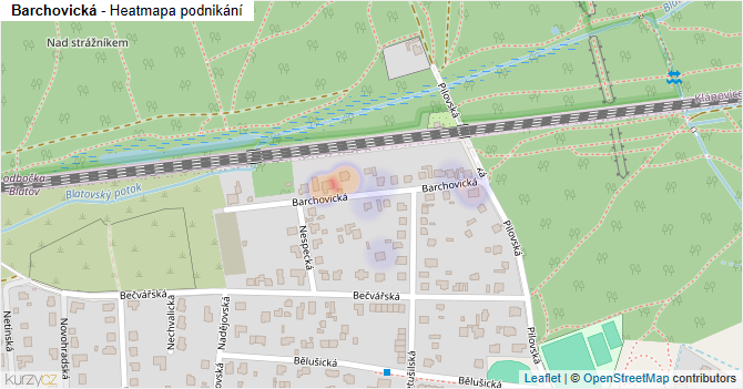Barchovická - mapa podnikání