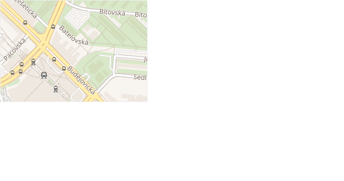 Batelovská v obci Praha 14 - mapa ulice