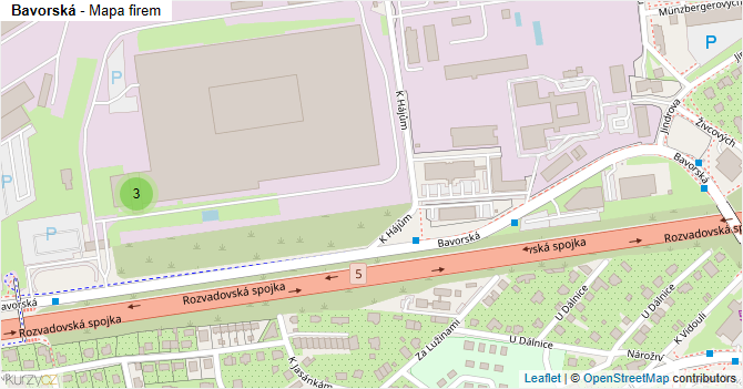 Bavorská - mapa firem
