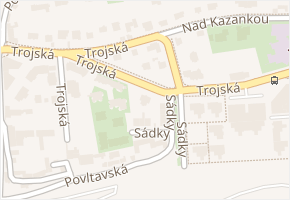Běloruská v obci Praha - mapa ulice