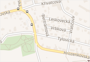 Bertrámová v obci Praha 5 - mapa ulice