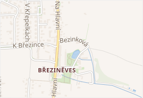Bezinková v obci Praha - mapa ulice