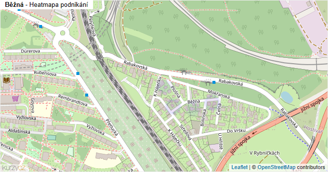 Běžná - mapa podnikání