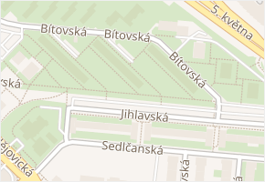 Bítovská v obci Praha 5 - mapa ulice