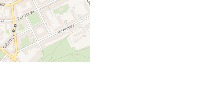 Blahoslavova v obci Praha - mapa ulice