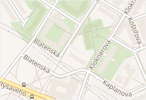 Blatenská v obci Praha 5 - mapa ulice