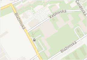 Blažimská v obci Praha - mapa ulice