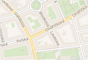 Blodkova v obci Praha 13 - mapa ulice