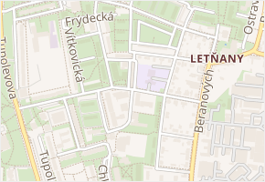Bludovická v obci Praha - mapa ulice