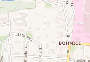 Bohnická v obci Praha 5 - mapa ulice