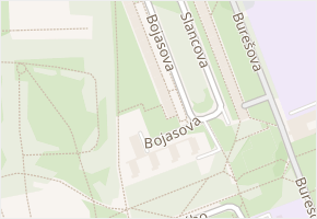 Bojasova v obci Praha - mapa ulice