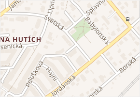 Bojínková v obci Praha - mapa ulice