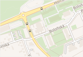 Boloňská v obci Praha 19 - mapa ulice