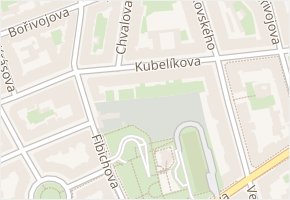 Bořivojova v obci Praha 2 - mapa ulice