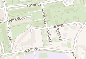 Borošova v obci Praha - mapa ulice