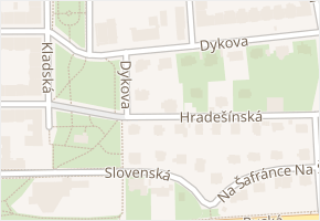 Bošická v obci Praha 6 - mapa ulice