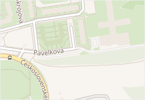 Božetická v obci Praha - mapa ulice