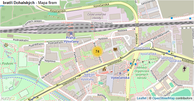 bratří Dohalských - mapa firem