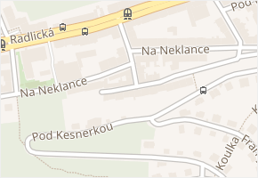 Braunova v obci Praha - mapa ulice