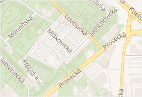 Brázdimská v obci Praha - mapa ulice