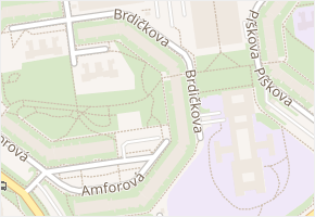 Brdičkova v obci Praha - mapa ulice