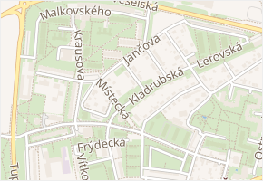 Březnická v obci Praha - mapa ulice