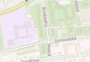 Brodského v obci Praha - mapa ulice